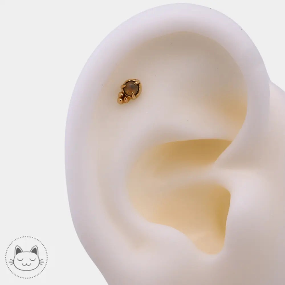 Sacred Symbols ND17 labradorite piercing luxe