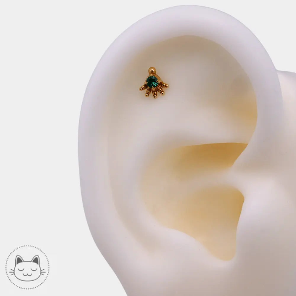 Sacred Symbols - D64 - Émeraude Kawaii Place piercing