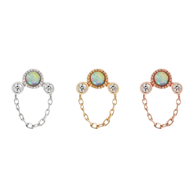 Buddha Jewelry HALSTON Opal + CHAIN